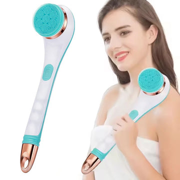 GLOWÉA Electric Silicone Body Bath Brush with Long Handle