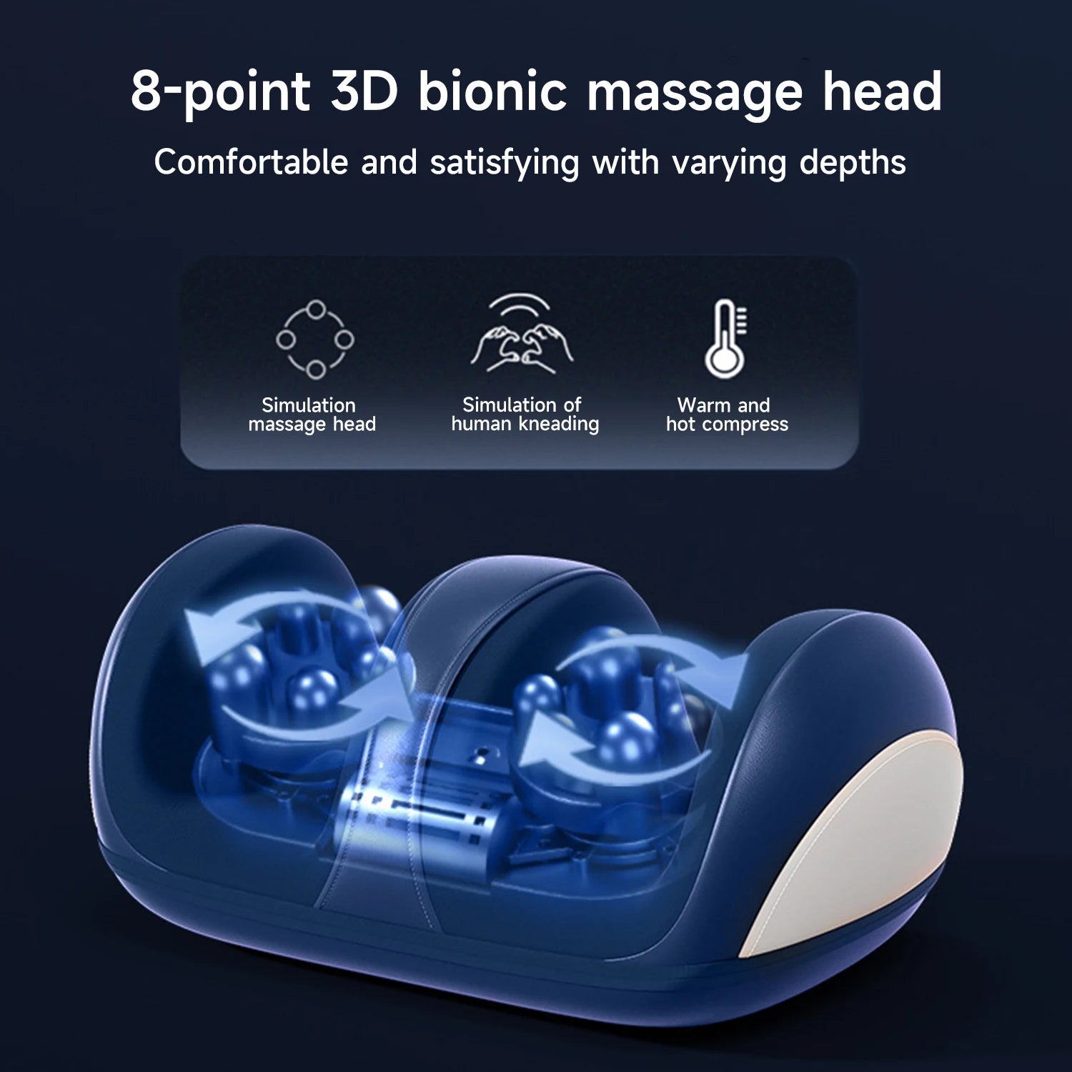 GLOWÉA Red Light Heating Foot Massager for Relaxation GLOWÉA
