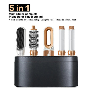 GLOWÉA 5-in-1 Hair Dryer Hot Air Comb & Curler