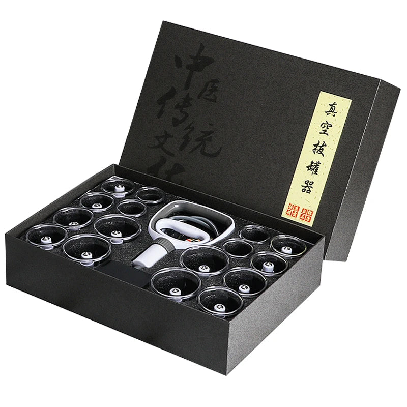 GLOWÉA Suction Cups Acupuncture Vacuum Massage Therapy Set