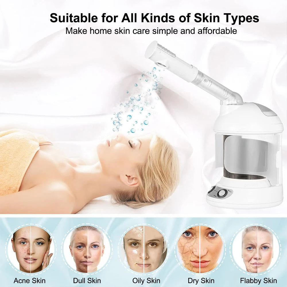 GLOWÉA Professional Facial Steamer - Hot Mist Vaporizer