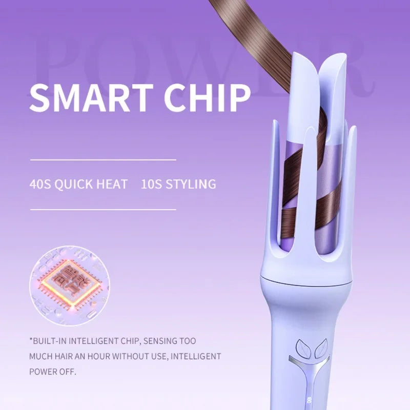 GLOWÉA Automatic Curling Iron 32mm - Big Roll Ceramic Curler