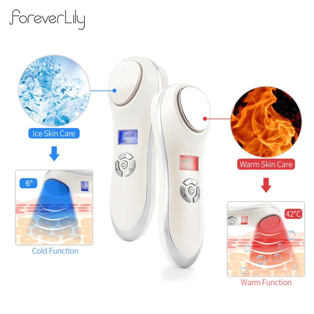 GLOWÉA Hot & Cold Vibration Facial Massager