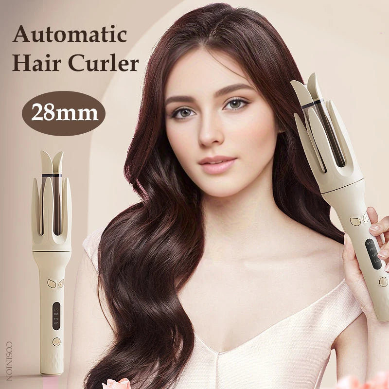GLOWÉA Automatic 28mm Hair Curler with Negative Ions