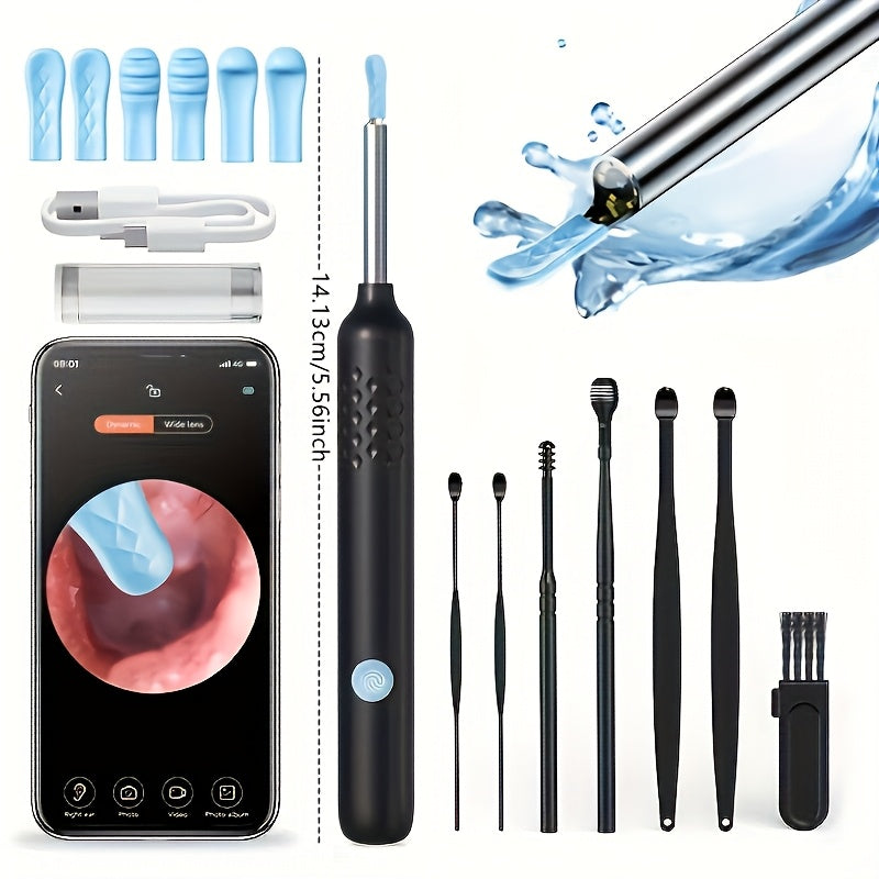 GLOWÉA Wireless Earwax Removal Tool with Camera & Light