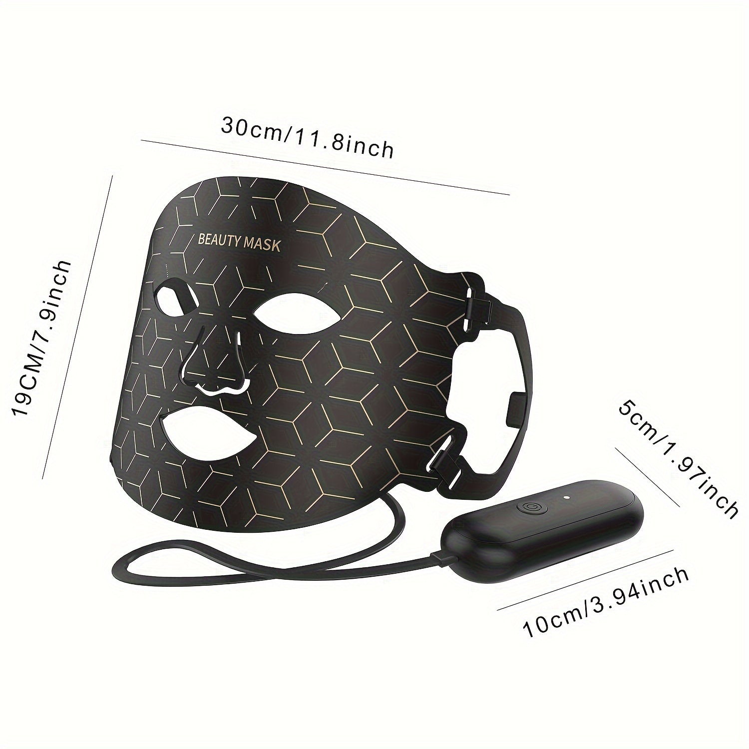 GLOWÉA 7-Color LED Silicone Facial Mask - Rechargeable Spa Mask