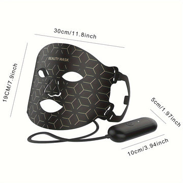 GLOWÉA 7-Color LED Silicone Facial Mask - Rechargeable Spa Mask