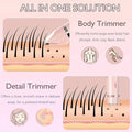 GLOWÉA 2-in-1 Dual-Head Electric Hair Removal & Shaver GLOWÉA