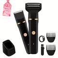 GLOWÉA Electric Body Hair Trimmer & Shaver for Men and Women GLOWÉA