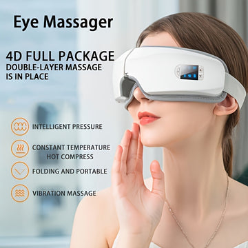 GLOWÉA Intelligent 4D Eye Massager - Portable & Rechargeable