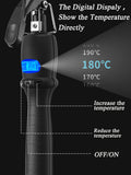 GLOWÉA 9mm Professional Hair Curling Wand with Digital Display GLOWÉA