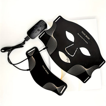 GLOWÉA 7-Color LED Silicone Facial Mask with Rechargeable Battery