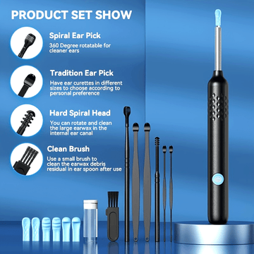 GLOWÉA Intelligent Rechargeable Ear Wax Remover with Camera
